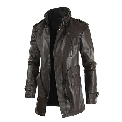 Men's belted Dexter Classic jacket, all-season design in black, perfect for everyday men's fashion.