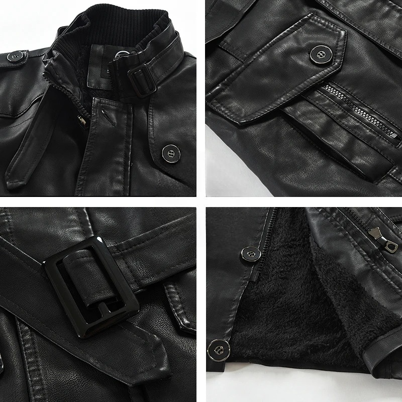 Versatile men's Dexter Classic all-season jacket, ideal everyday outerwear in black with a stylish stand-up collar.