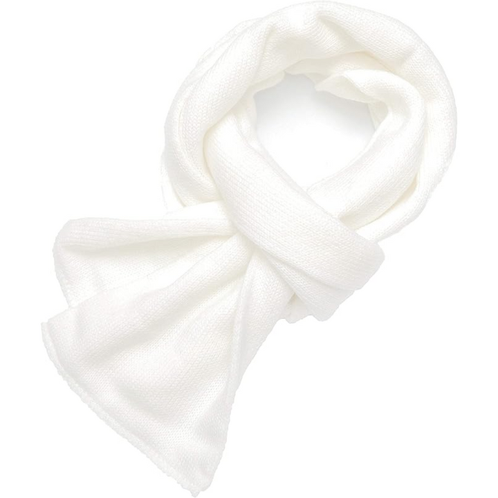 Stylish men's knit scarf, double layer design for extra warmth in winter.