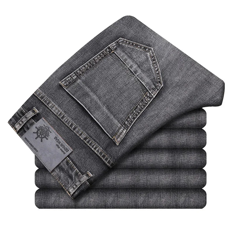Drayton men's denim jeans, featuring a comfortable slim fit design for modern everyday fashion bottom wear.