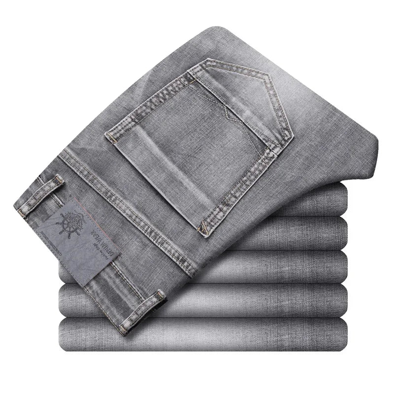 Enhance your everyday style with Drayton men's comfortable slim fit denim jeans, perfect for casual wear.