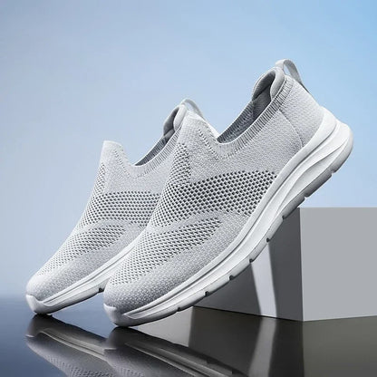 Men's easy wear DriftWalk slip-on knit sneakers, ultimate comfort for walking.