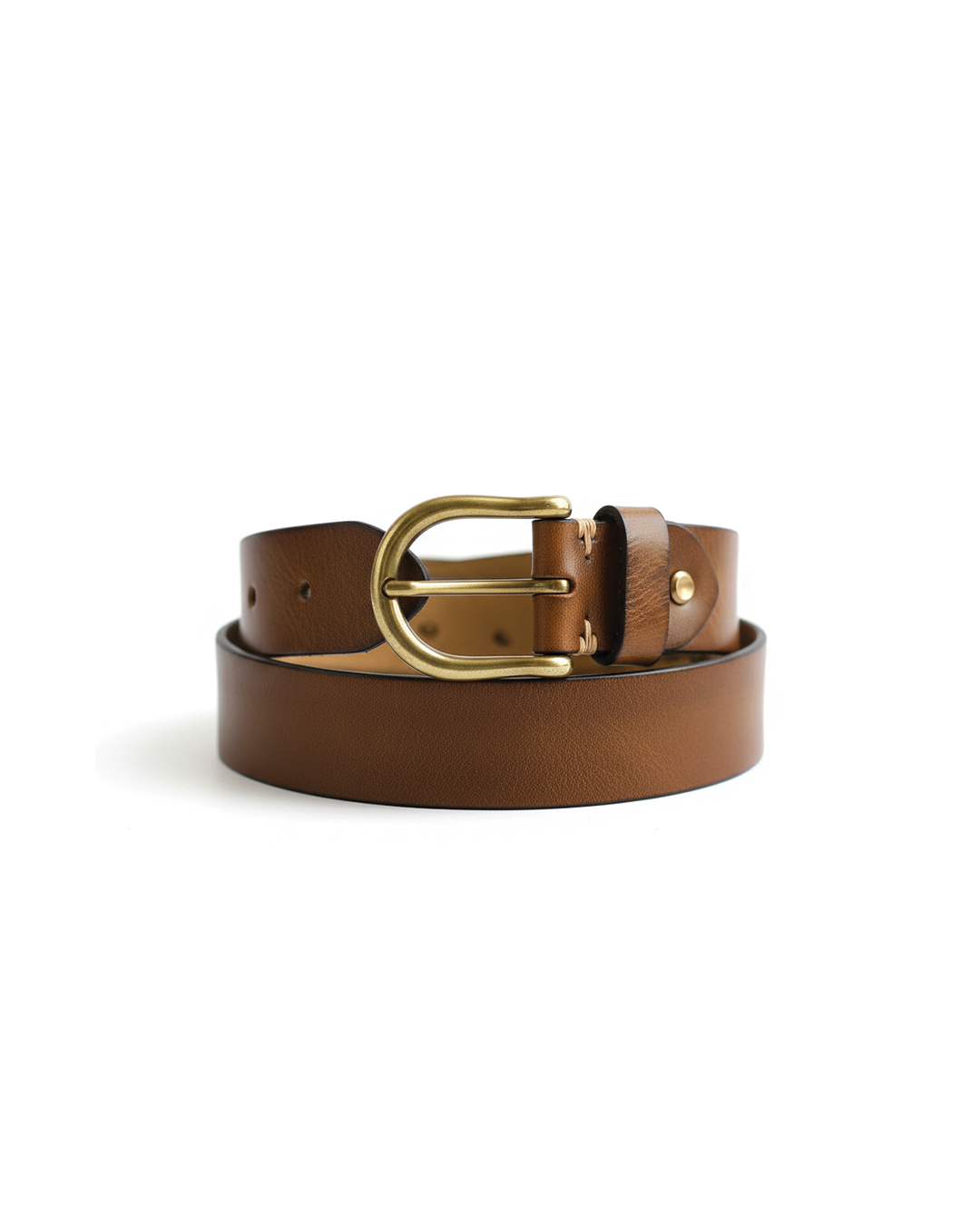 Men's durable 100% cowhide leather belt, built to last. Classic style for everyday wear.