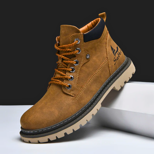 Men's durable all-terrain ankle boots for rugged outdoor adventures and urban exploration.
