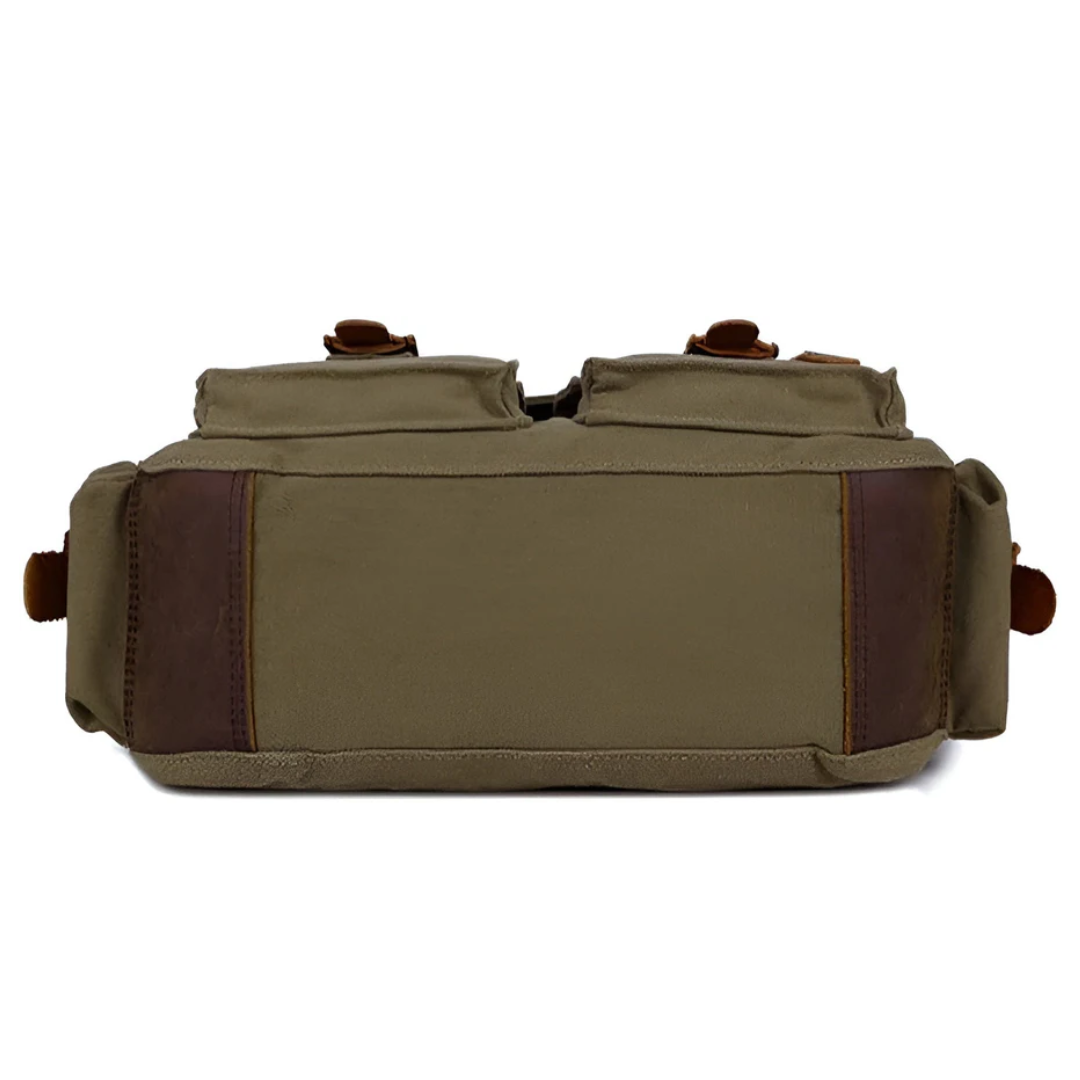 Stylish men's canvas shoulder bag, perfect for daily commuting, casual urban wear & travel gear.