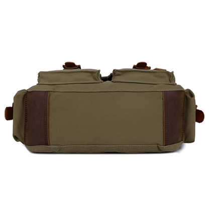 Stylish men's canvas shoulder bag, perfect for daily commuting, casual urban wear & travel gear.