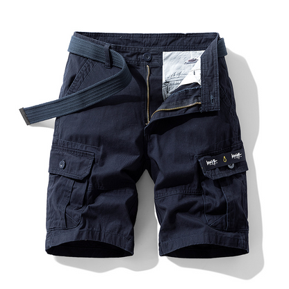 Men's adventure cargo shorts, suitable for hiking, camping, and active outdoor exploration.