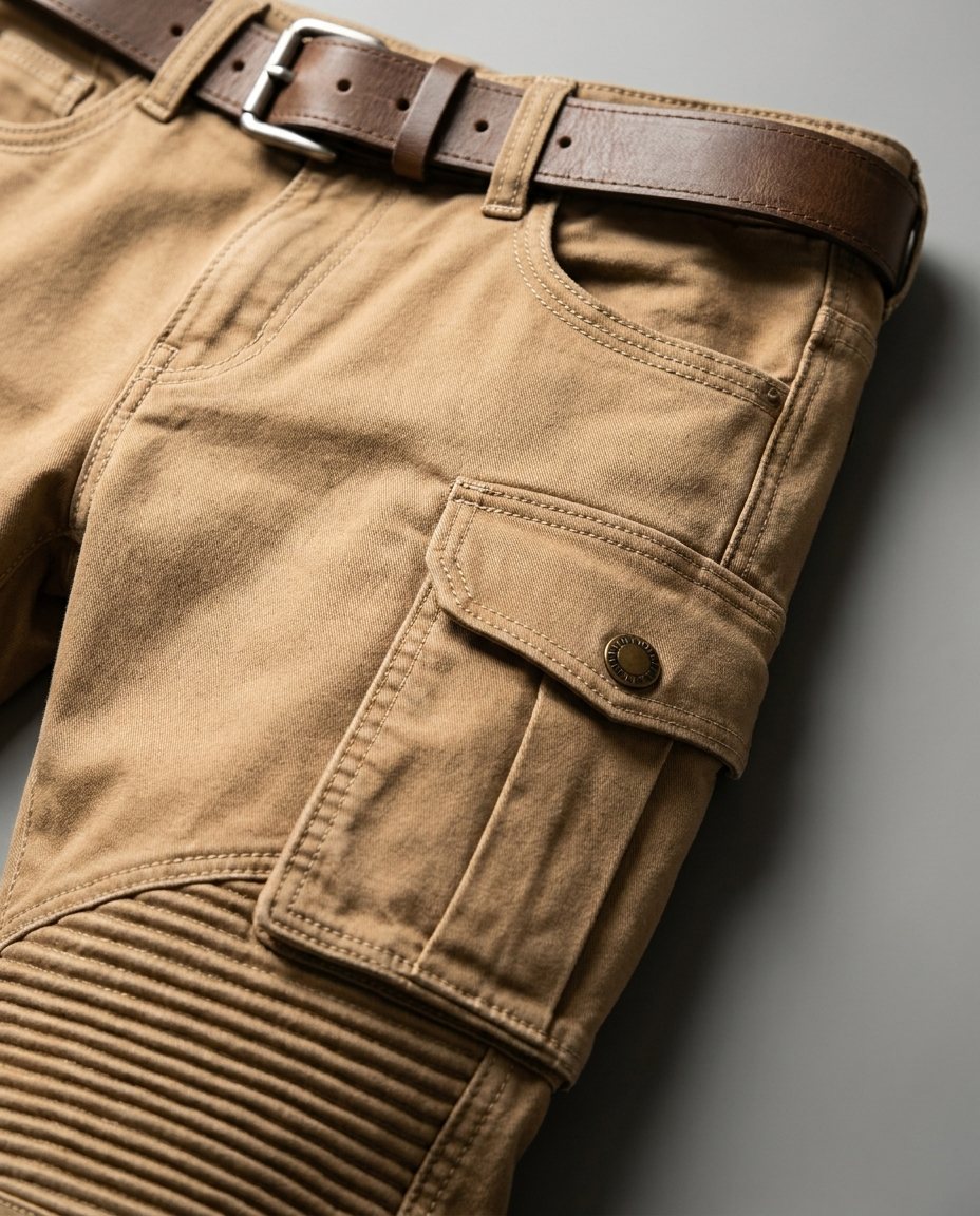 Comfortable black men's casual cargo pants, perfect for everyday style or light work.