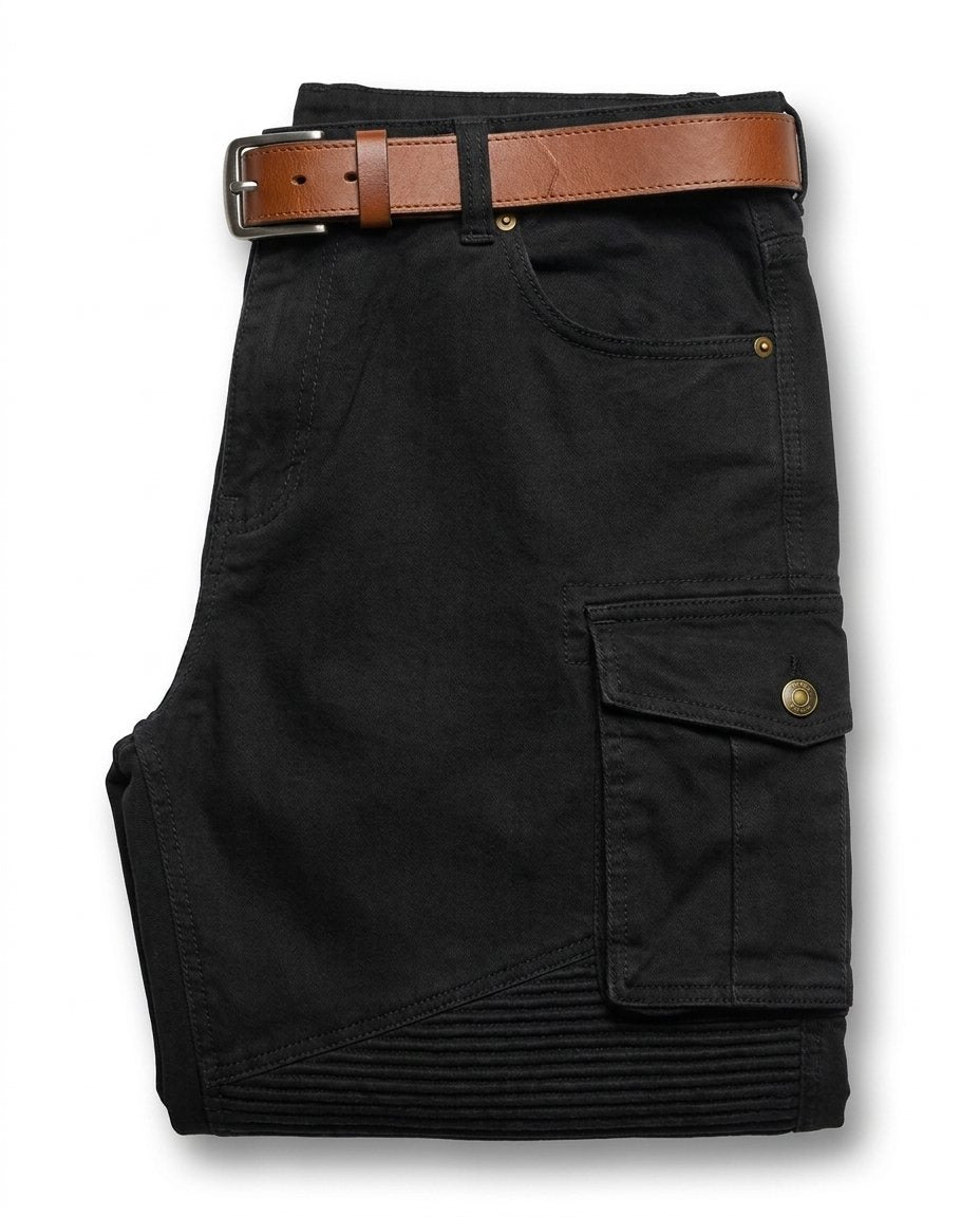 Men's tactical multi-pocket cargo pants, durable for demanding work and outdoor activities.