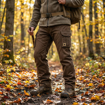 Warm men's winter utility pants: insulated, durable workwear with functional cargo pockets for outdoor comfort.