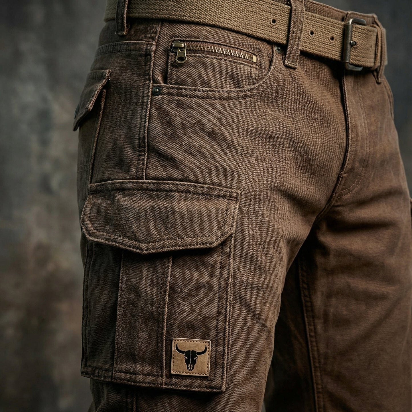 Functional men's insulated utility cargo pants, durable and comfortable for everyday wear & tough outdoor work.