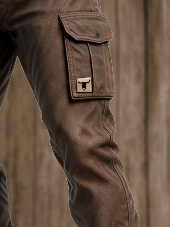 Men's durable insulated utility pants, perfect for outdoor work & everyday comfort. Heavy-duty cargo pockets.