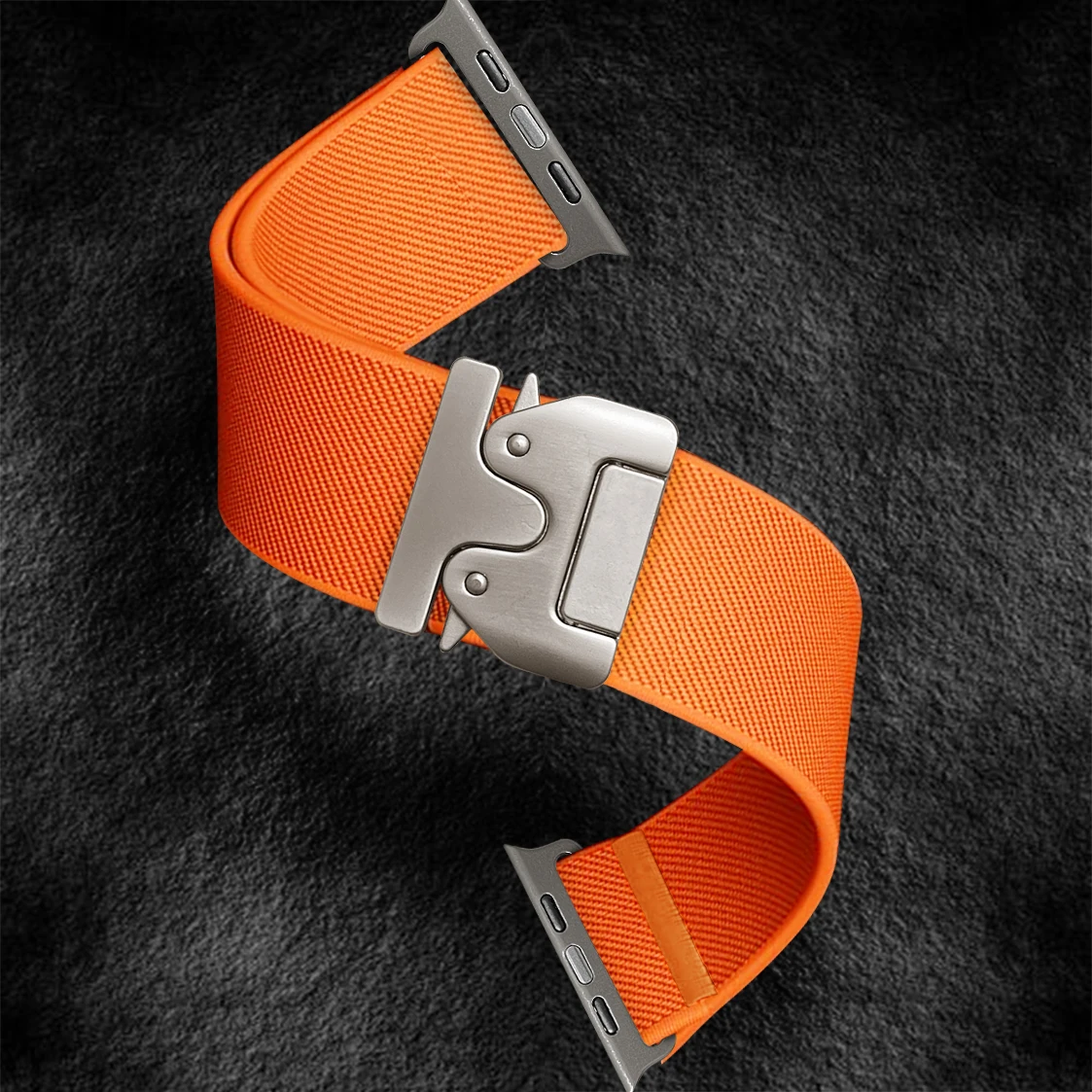 Breathable, water-resistant nylon strap for men's smartwatches and active lifestyles.