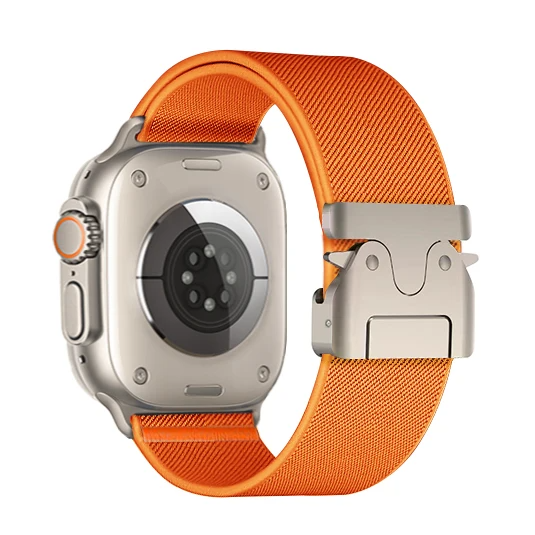 Active men's watch band, durable nylon for sports, workouts, and outdoor adventures.