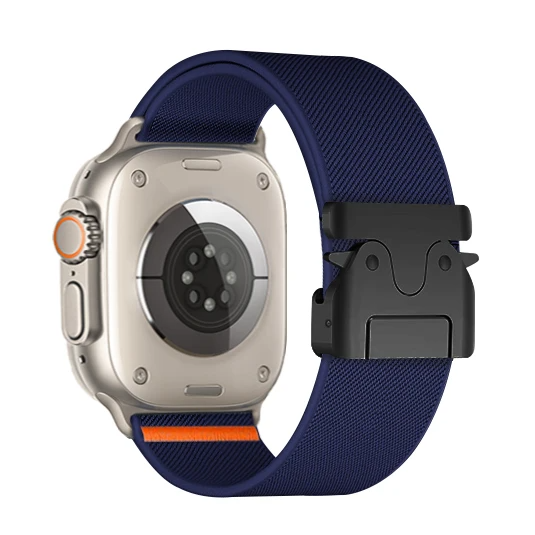 Durable men's watch accessory: breathable nylon sport strap for active, comfortable wear.