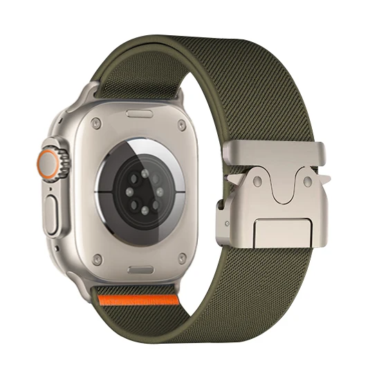 Activewear men's watch band, rugged nylon construction for ultimate durability and comfort.