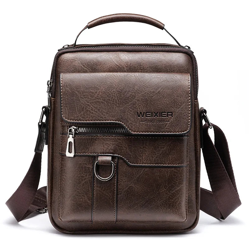 Men's durable shoulder bag with adjustable strap, ideal for daily use, work, or travel.