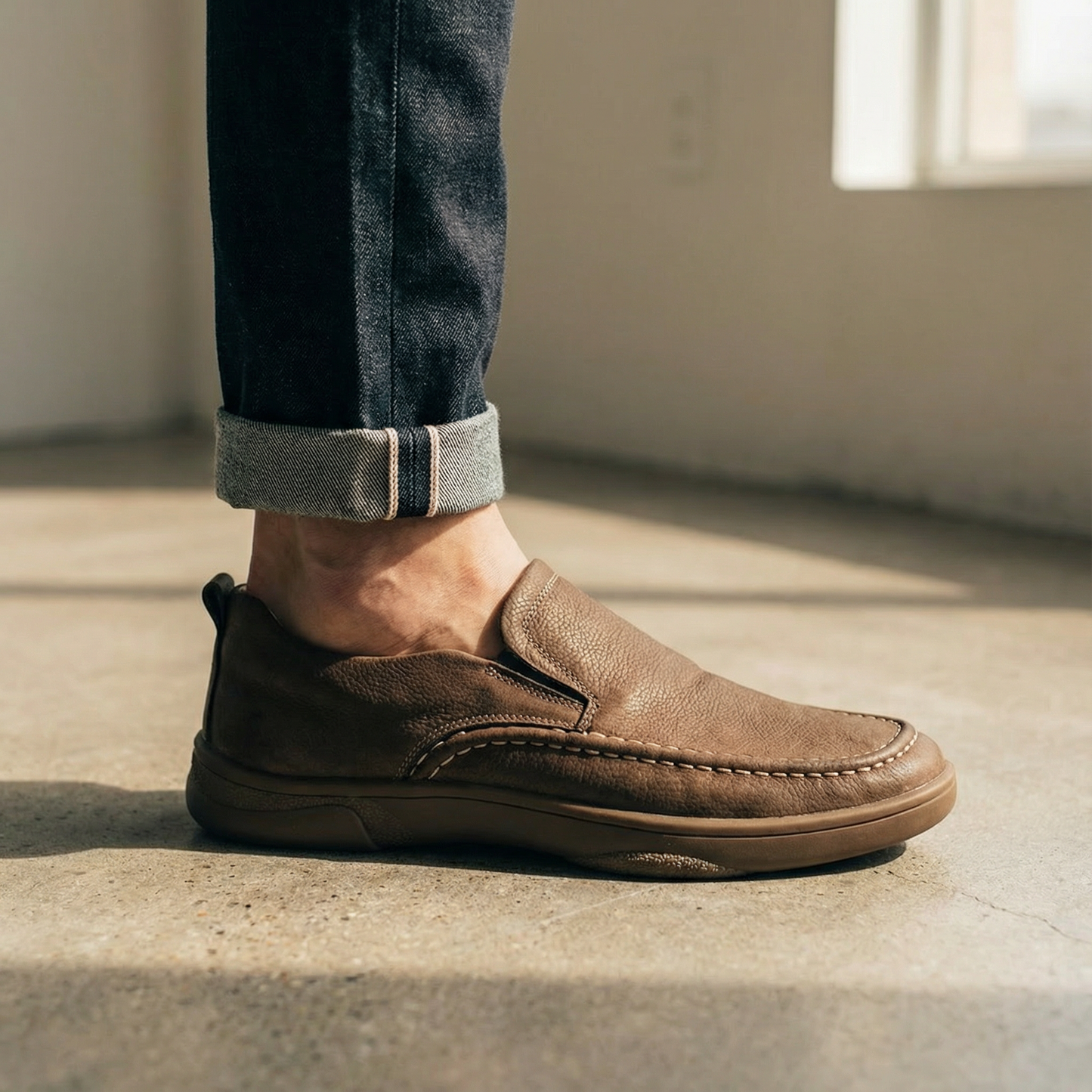 Versatile men's durable slip-on loafers, great for comfortable casual and everyday wear.