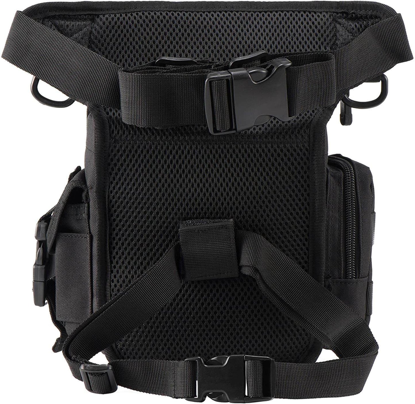 Tactical utility drop leg bag for men, durable construction and water-resistant fabric.