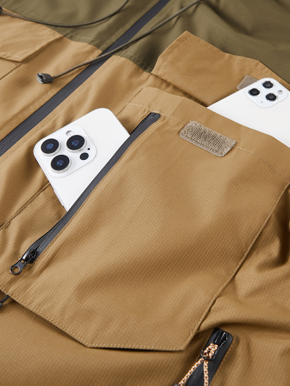 Versatile men's tactical utility jacket, all-weather durable outerwear with military style for any outdoor adventure.