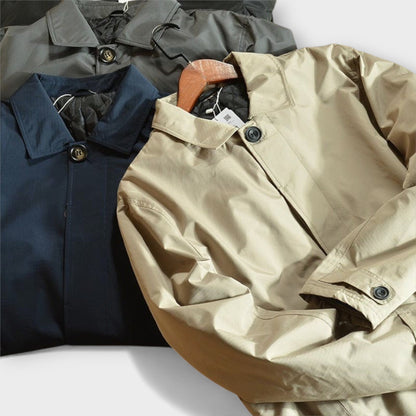 Comfortable men's durable weatherproof jacket, insulated and warm, perfect for winter & fall outerwear.