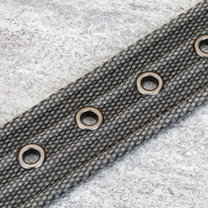 Men's classic woven belt, durable and stylish, featuring elegant leather accents.
