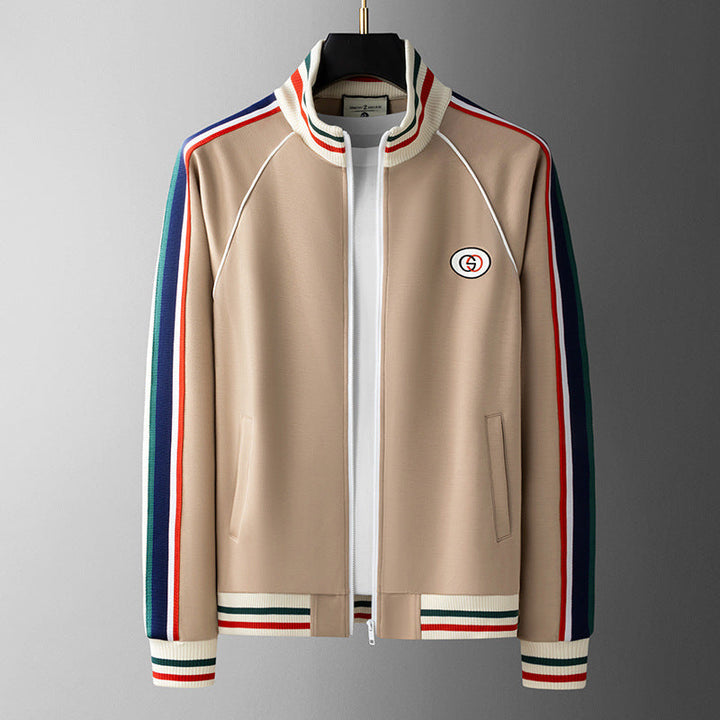 Modern men's tracksuit, Royal Navy full-zip jacket & pants. Dynamic activewear for jogging or casual wear.