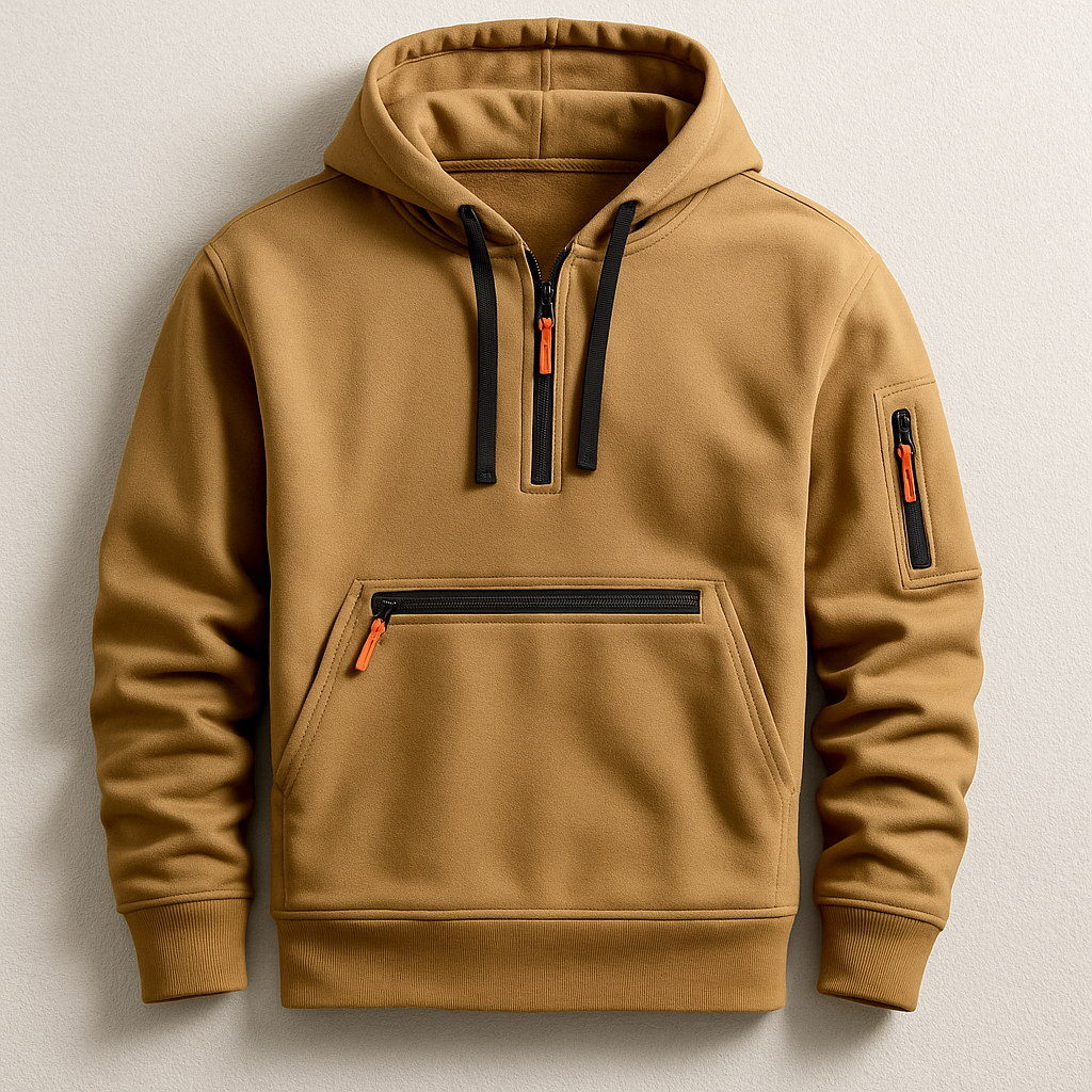 Men's Dynamic Hype Tech Hoodie, modern design for everyday comfort & casual wear. Functional layering piece.