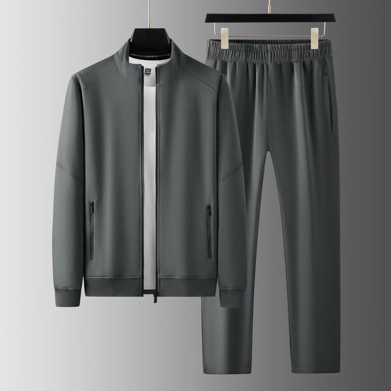 Comfortable men's jogger set, a versatile dynamic performance tracksuit for gym, casual & activewear.