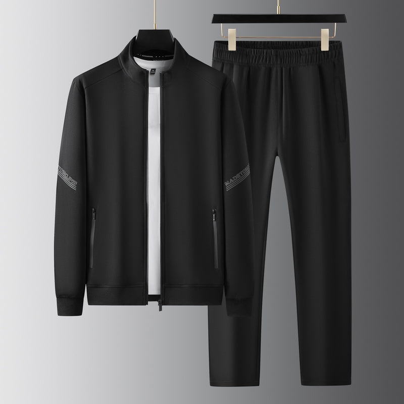 Men's performance tracksuit, a sleek activewear jogger set designed for comfort and athletic style.