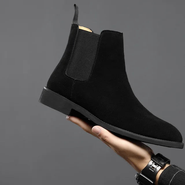Everyday men's slip-on Chelsea boots, offering superior comfort & versatile style for casual to dress occasions.