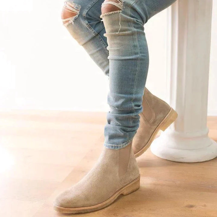 Men's versatile slip-on Chelsea ankle boots. Comfortable everyday footwear for casual and smart-casual men's style.