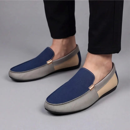 Stylish men's casual slip-on loafers. Easy wear footwear for modern men's style, everyday comfort.