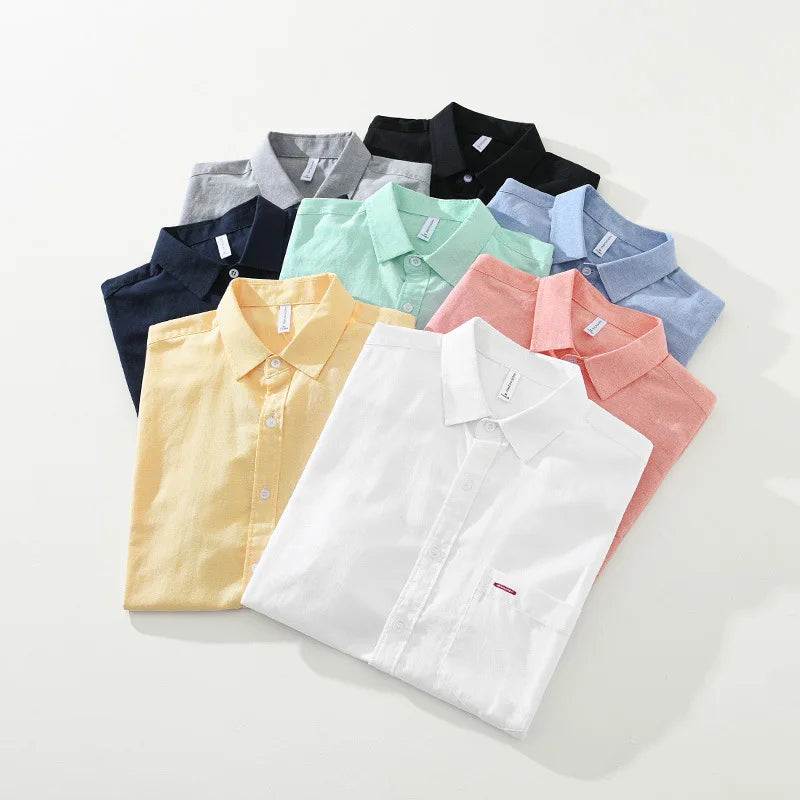 Effortless men's short sleeve summer shirt, casual & comfortable for everyday warm weather styling.
