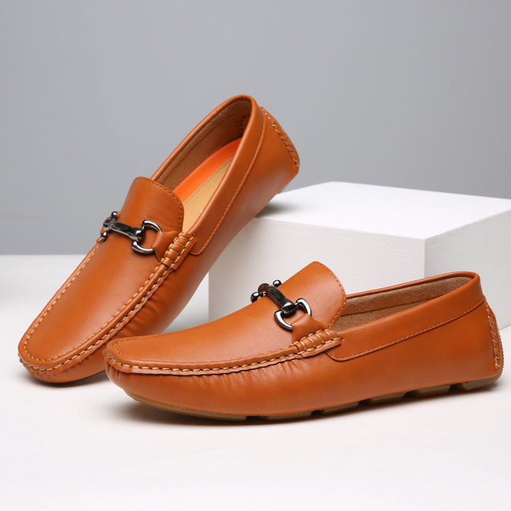 Versatile men's elegant loafers, ideal formal footwear for business meetings, weddings, and evening events.