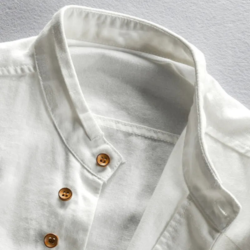 Men's unique katana style shirt, Japanese inspired elegance. Modern traditional men's fashion, ideal for spring & summer.