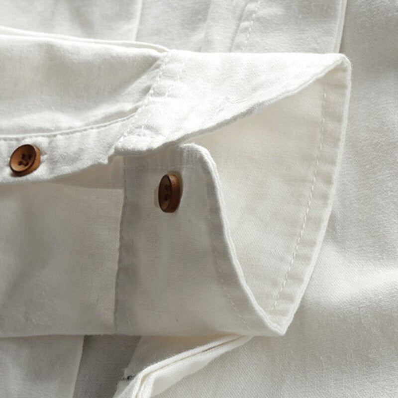 Lightweight men's katana style shirt, ideal for spring & summer fashion. Japanese inspired casual elegance, sophisticated.