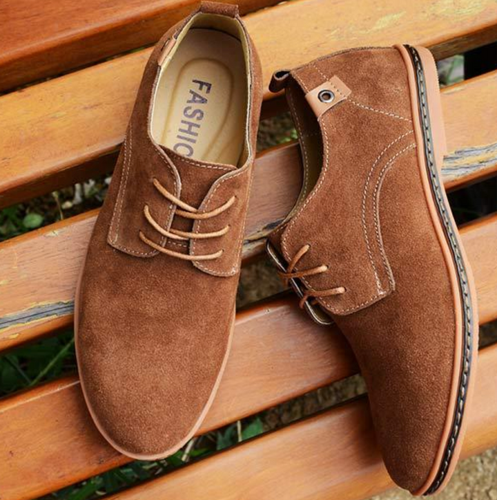 Professional men's Derby dress shoes with lace-up closure, a key piece for elegant formal footwear.