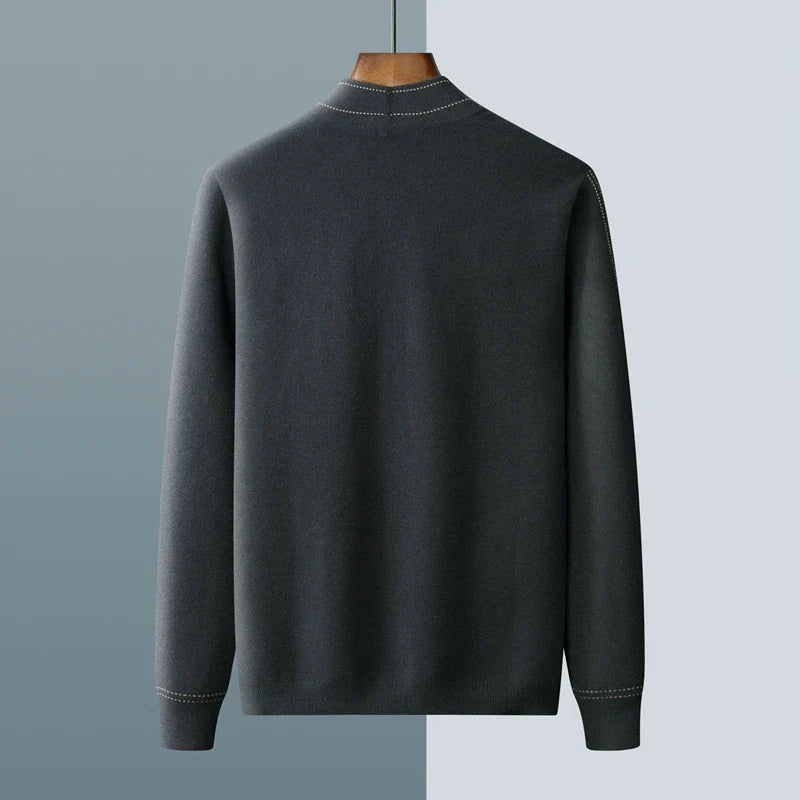Elegant men's lightweight cardigan, designed for effortless style in both casual and formal settings.