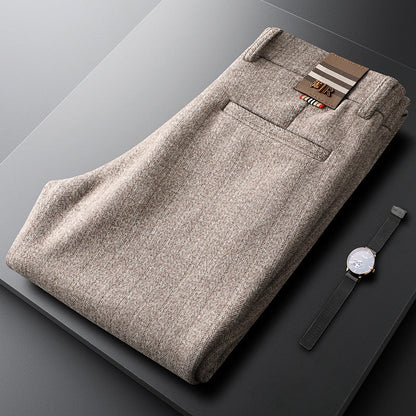 Classic fit men's tailored pants, perfect for formal, business casual, or elegant wear.