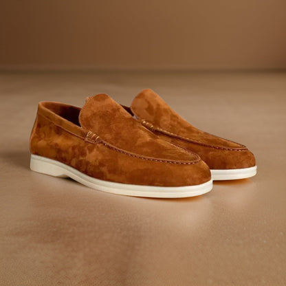 Elegant men's slip-on dress shoes. Classic loafers for a sophisticated look, suitable for formal & casual.