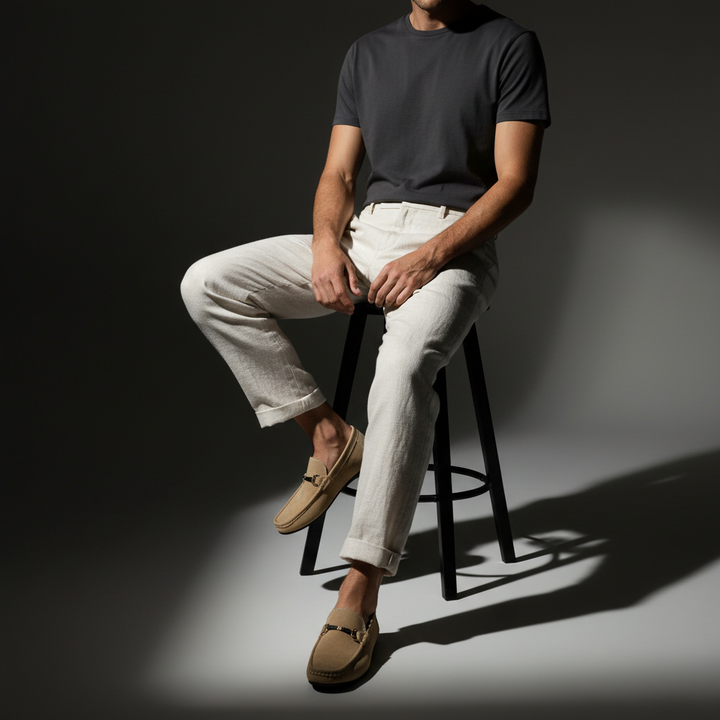 Versatile men's slip-on loafers, combining elegant style with ultimate comfort for daily wear.