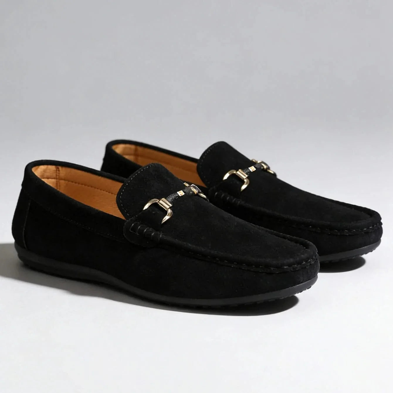 Classic men's slip-on loafers, a timeless elegant choice for comfortable and fashionable footwear.