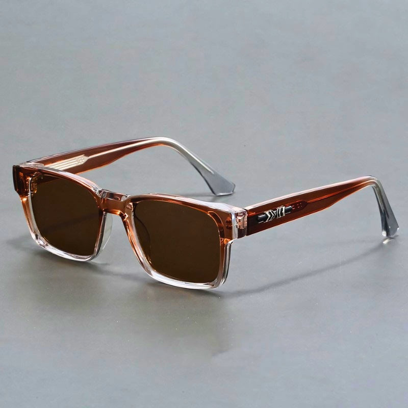 Masculine style men's sunglasses, UV400 eye protection. Anti-glare, scratch-resistant gradient lenses.