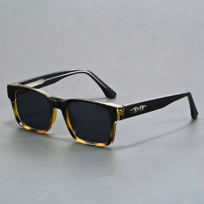 Durable men's elegant sunglasses, UV400 protection. Anti-glare gradient lenses for masculine style & eye protection.