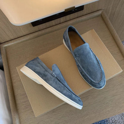 Stylish men's Turin style loafers, ideal footwear for a polished business casual or formal ensemble.
