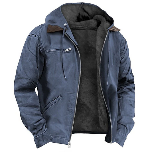 Men's elegant winter jacket, warm & stylish everyday coat for cold weather fashion.