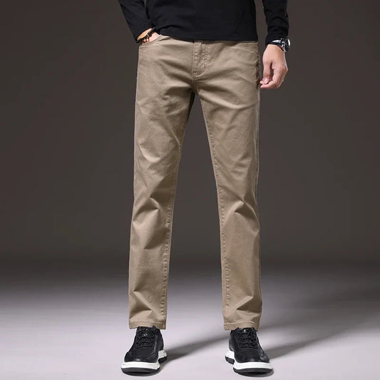 Men's Elio casual cotton chino trousers for everyday comfort and versatile styling.
