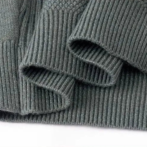 Sophisticated men's mock neck sweater featuring an intricate jacquard knit for polished winter style.