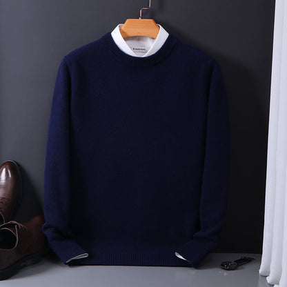 Elegant men's Emory sweater, a warm & comfortable pullover for any occasion. Essential fall/winter menswear.